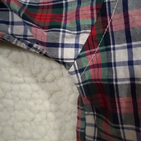 Ralph Lauren Shirt Men's Large (14-16) Red Blue Green White Plaid Cotton Button - Picture 11 of 16